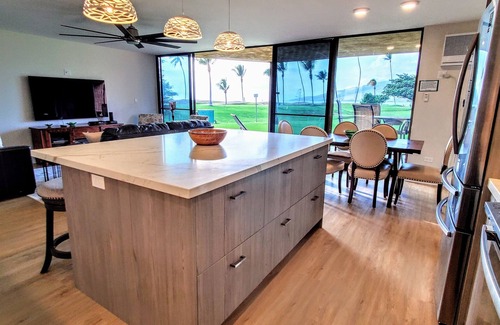 Kihei Condo | Maui Sunset B123 Beachfront, Ocean View, Ground Floor Families! Pool! 3 Bedrooms