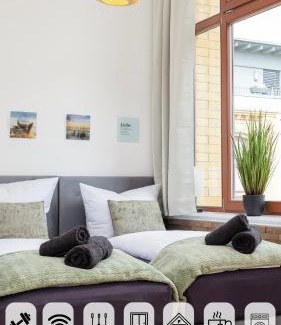 Sonnenberg Apartment | mayhome - das STRANDLOFT schönes Studioapartment mit Balkon, Küche und Tiefgarage - Sauna und Fitness direkt nebenan