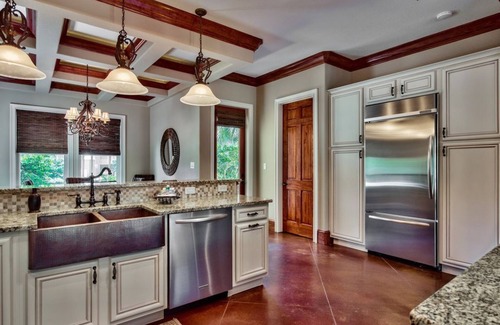 St. Tropez House | Mediterranean Villa, Lagoon Pool & Hot Tub, Private Beach Access, Pet Friendly