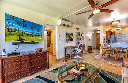 Kihei Condo | Menehune Shores #220 – Beachside Bliss with Panoramic Ocean Views