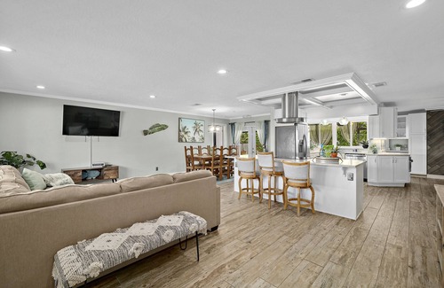 Indian Harbour Beach House | Mermaid Bay- Pool Home steps from beach- sleeps 10