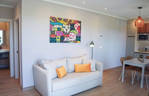 San Vicente de la Barquera Apartment | "Merón" - Family apartment with terrace & close to the beach directly at the surf camp