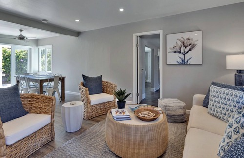 West Mesa House | Mesa Cottage | Outdoor Patio with BBQ and Cozy Firepit