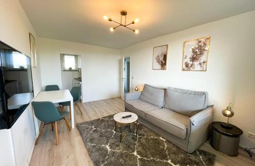 Mittelfeld Apartment | Messe-Apartment für 5 Gäste mit Balkon und Lift