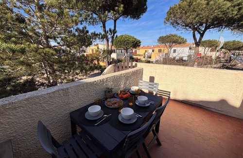 Le Barcares Condo | Mezzanine apartment 100m from the beach, near Place Lydia, close to entertainment.