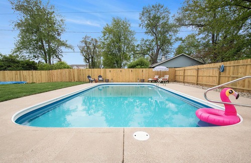 South Bend House | Michiana Poolside Getaway - Close to ND, Michigan beaches, wineries, and casinos