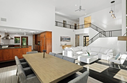 Northwest Harbor House | Mid-Century Dream Estate, extensive and elevated decking, multiple outdoor.