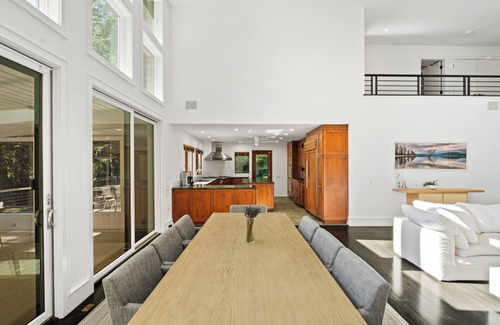 Northwest Harbor House | Mid-Century Dream Estate, extensive and elevated decking, multiple outdoor.