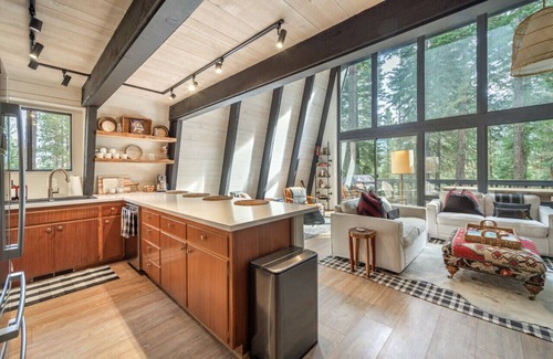 Truckee Cabin | Mid Century Modern A-Frame Cabin at Northstar