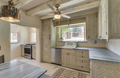 Taos House | Mid-Century Modern Taos Home w/Hot Tub & Fire Pit