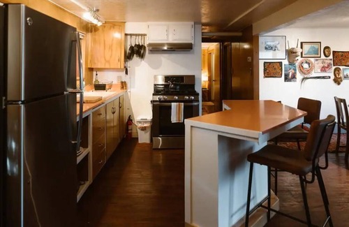 Spenard House | Mid Century Modern w/HotTub, Fireplace, Cozy Vibe