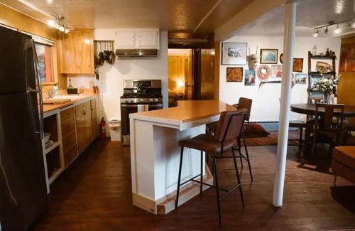 Spenard House | Mid Century Modern w/HotTub, Fireplace, Cozy Vibe