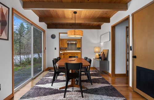 Marmot House | Midcentury Modern Nestled in Mt Hood Wilderness, River Access w/Views.