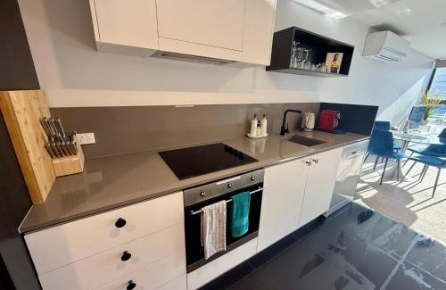 Braddon Apartment | Midnight Luxe 1BR 1Bath Apartment 104 in the heart of Braddon Pool Sauna Secure Parking Wine WiFi