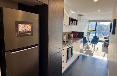 Braddon Apartment | Midnight Luxe 1BR 1Bath Apartment 104 in the heart of Braddon Pool Sauna Secure Parking Wine WiFi