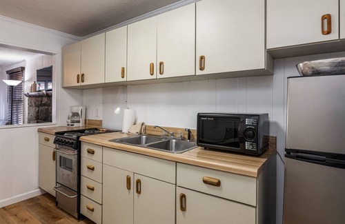 Flat Rock Condo | Mill House Lodge Penthouse on the lake