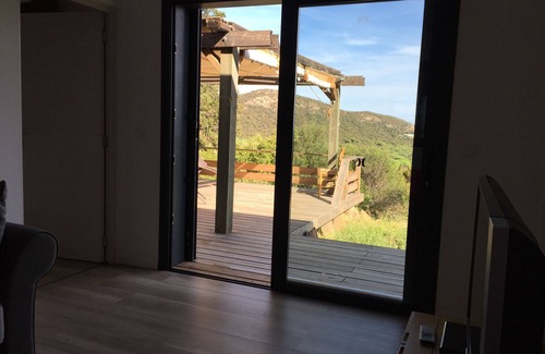 Hameau de Palombaggia Ski Chalet | Mini Villa Sea View 4 pers 800m beach palombaggia. Private parking at the beach.