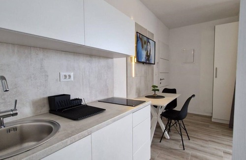 Neum Apartment | Minimalist Dream Apartment - One Bedroom Apartment with Balcony and Side Sea View 12