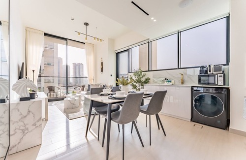 Jumeirah Village Circle Apartment | Minutes from Circle Mall and Grocery Stores 2BR w/Mini Private Pool on Balcony