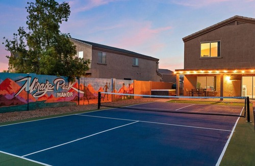 Mission Valley Villa | Mirage Peak Manor Luxury Villa w/Pool Spa Pickleball & Games Hosted by Relaxtay