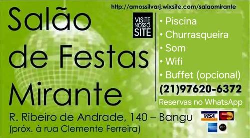 Bangu House | Mirante Hall - Events, Parties and Accommodation