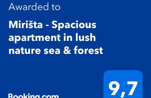 Lustica Apartment | Mirišta - Spacious apartment in lush nature sea & forest