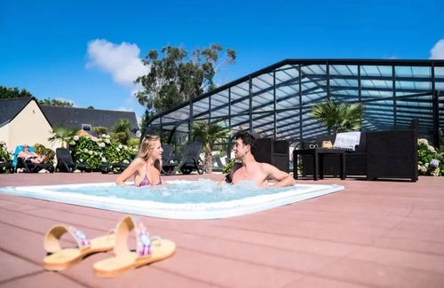 Tregunc House | Mobile home Einfache Terrasse