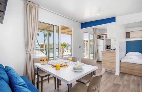 Municipality of Omisalj House | Mobile Home Omisalj with Seaview at Beach