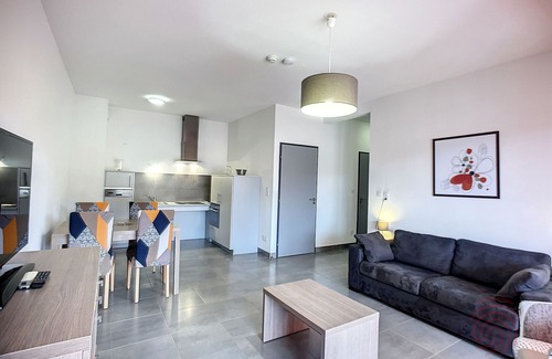 Lamalou-les-Bains Apartment | Modern 1-Bedroom Apartment with Terrace and Parking in Lamalou-les-Bains