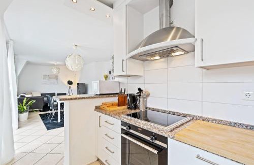 Soleuvre Apartment | Modern 1BR Apt with Balcony & City View