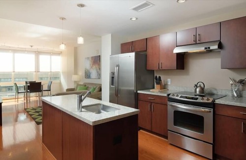 George Washington University Apartment | Modern 1BR Condo | Spacious + Bright | Min to Metro | by GLS