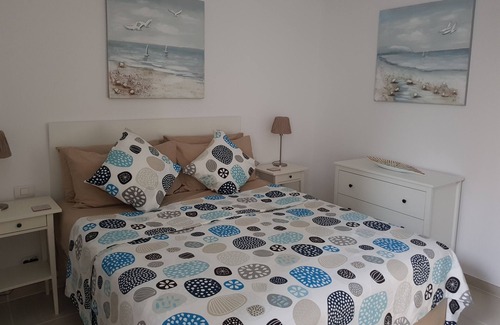 Los Gigantes Apartment | Modern 2 bed in popular Los Gigantes with private garden, terrace & sea views