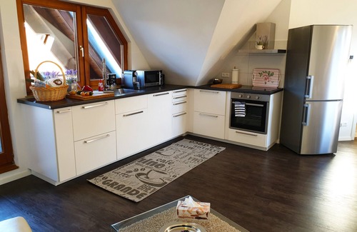 Meersburg Apartment | Modern 2-room attic apartment with balcony and internet/wi-fi