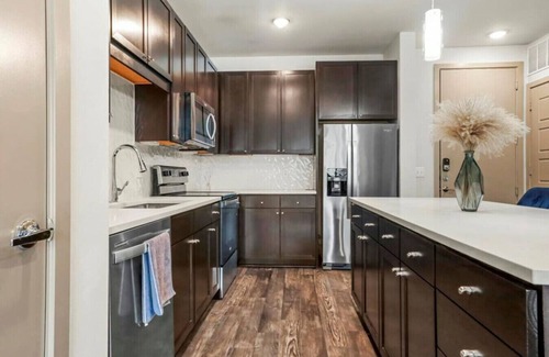 Frisco Square Apartment | Modern 2BR/2BA Apartment w/Pool + Smarthome