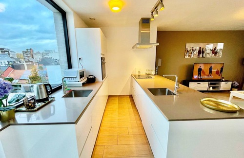 Klein-Antwerpen Apartment | Modern 2BR Penthouse Near Diamond District by Oneluxstay