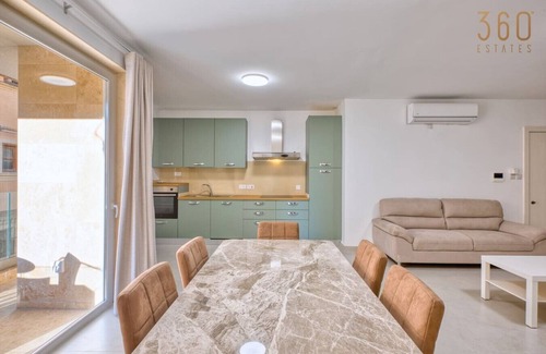 Mellieha Apartment | Modern 3BR Apt with Rooftop Pool Access, Mellieha