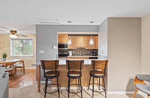 Spokane Apartment | Modern Amenities/Gas Fireplace/Central Location