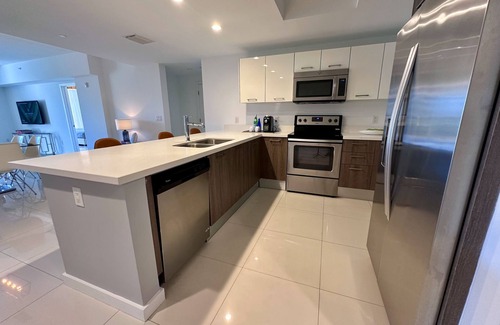 Bay Harbor Islands Apartment | Modern and Comfortable 2BD Urban Apt | Kitchen, Balcony and Daily Housekeeping