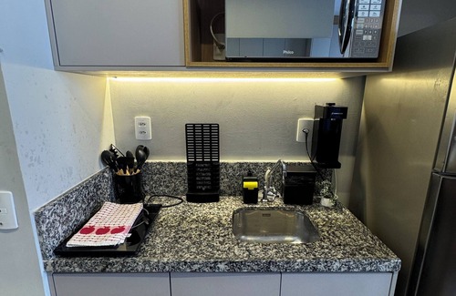 Bras Apartment | Modern and complete studio in front of the Brás subway station!