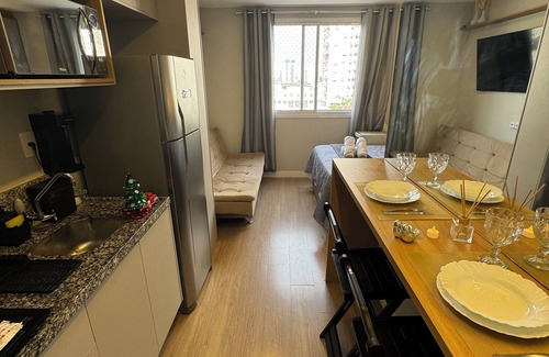 Bras Apartment | Modern and complete studio in front of the Brás subway station!