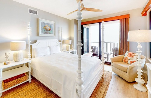 Orange Beach Condo | Modern beach escape with pools, sauna, balcony, water views & fast WiFi