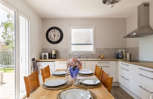 Saint-Pair-sur-Mer Cottage | Modern Beachside Retreat with Private Garden & Terrace