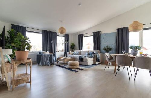 Bastad House | Modern Beachy Home with Terrace Charm First Floor