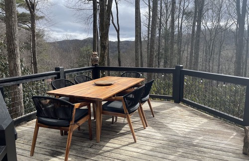 Banner Elk Cabin | Modern Cabin with Hot Tub & Views