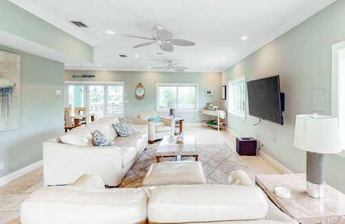 Marathon House | Modern Coco Plum Estate w/Private Pool, Hot Tub, Gas Grill, Free WiFi, Dock