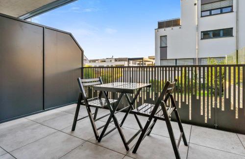Cessange Apartment | Modern Comfort near Cloche d Or Queen Bed & Balcony
