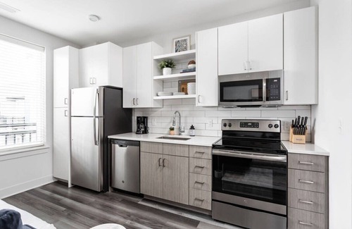 Cole-Noble District Apartment | Modern CozySuites Studio Apartment