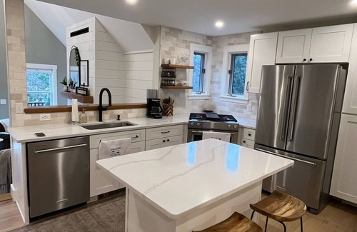 Bristol House | Modern family-friendly home with private beach access on Newfound Lake