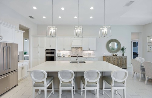 Biggar House | Modern Gulf Access Retreat w/Pool, Office & Outdoor Kitchen | Hidden Harbor, Fort Myers