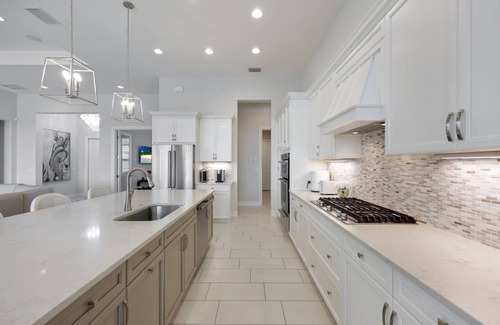 Biggar House | Modern Gulf Access Retreat w/Pool, Office & Outdoor Kitchen | Hidden Harbor, Fort Myers